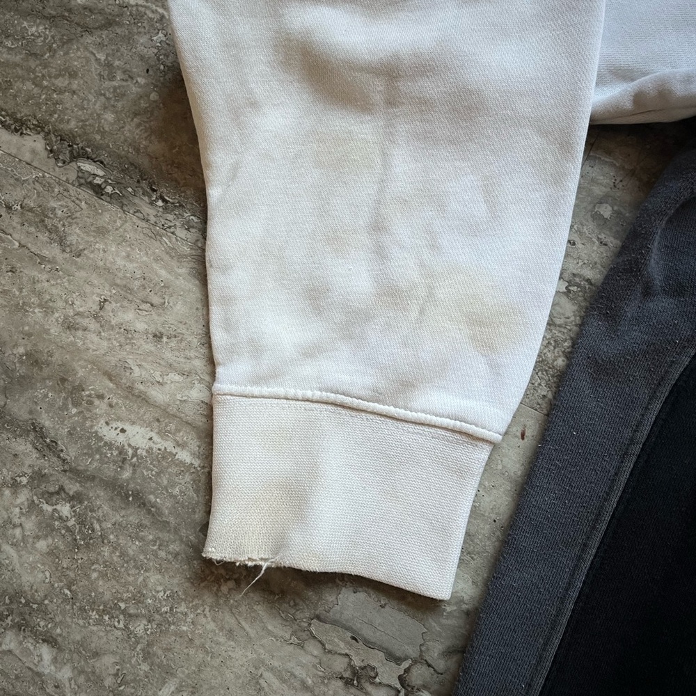 Nike Men's White and Gray Hoodie Sweater - Picture 5 of 6